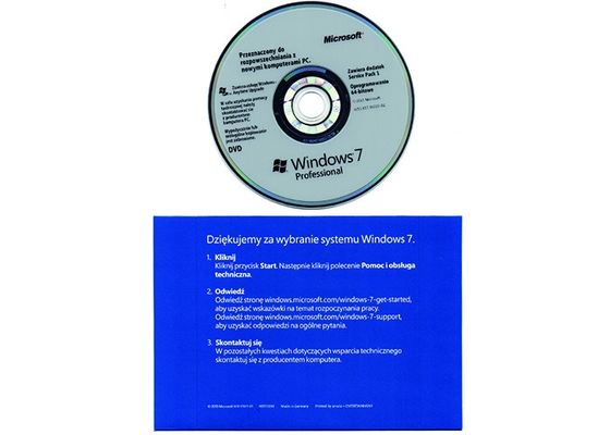 Chiny 64-bitowe oprogramowanie Windows 7 Pro Coa na komputer PC, klucz produktu Dell Windows 7 dostawca