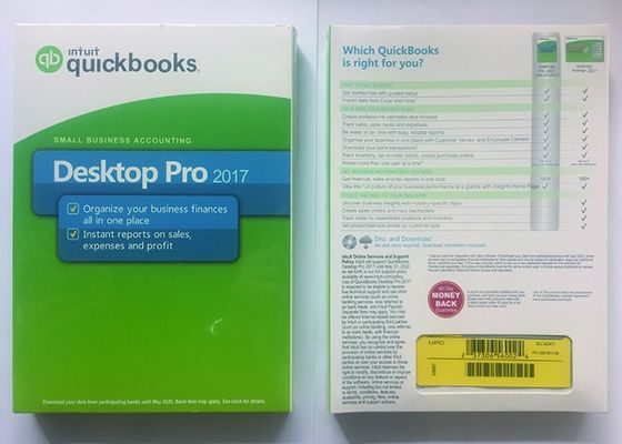 Chiny Oprogramowanie do prowadzenia księgowości QuickBooks Desktop 2017 DVD Media dostawca