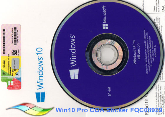 Chiny 64-bitowy system Microsoft Windows 10 Pro OEM Sticker Online Aktywuj Windows Oem Dvd dostawca