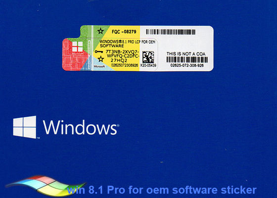 Chiny Oryginalny system operacyjny Microsoft Windows 8.1 dla naklejki COA dostawca