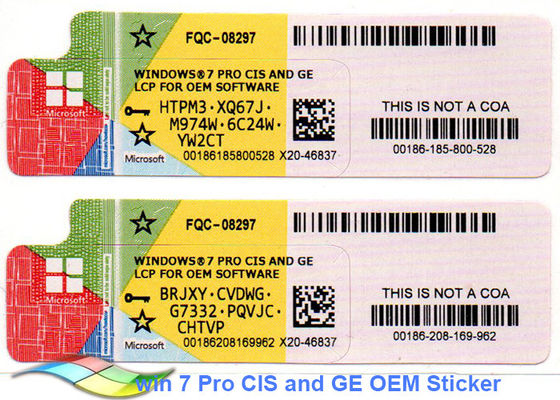 Chiny 64Bit Online Aktywuj Windows 7 Professional Software COA Sticker dostawca