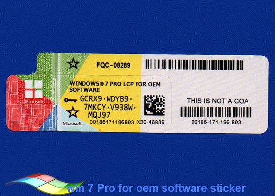 Chiny Microsoft Windows 7 Professional Product Key 100% Original na PC dostawca