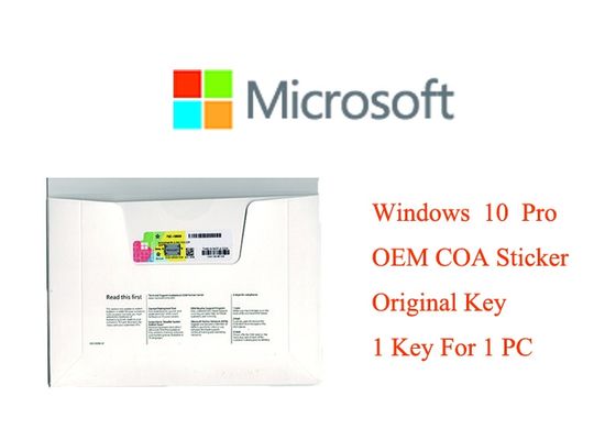 Chiny Oryginalny Windows 10 Klucz produktu 32-bitowe systemy Pełna wersja oprogramowania COA X20 Aktywacja online Brand New dostawca