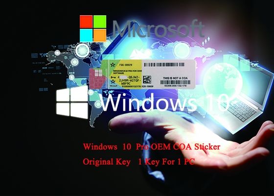 Chiny Win10 Pro OEM Key 64-bitowy pakiet DVD oem / Win 10 Professional COA Key Oryginalna aktywacja licencji dostawca