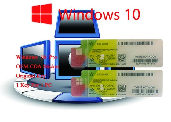 Chiny 32-bitowy system operacyjny 100% autentyczne naklejki Win 10 Pro COA Online Aktywuj dostawca