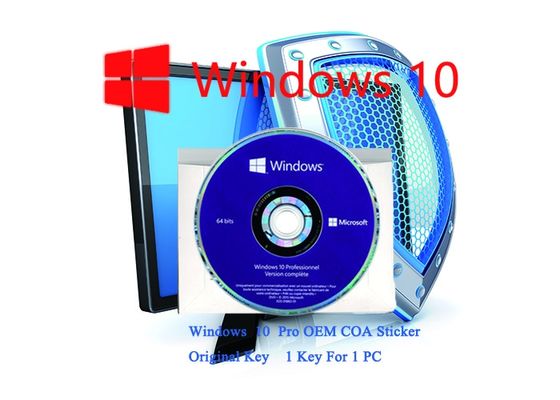 Chiny Windows 10 Pro COA Serial Key Konfigurowalny w pełni konfigurowalny 64-bitowy / 32-bitowy system FQC dostawca