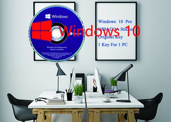 Chiny Microsoft Win 10 Pro Klucz produktu Naklejka oprogramowania 64-bitowy dysk DVD + klucz OEM Aktywacja online, Microsoft Windows 10 Pro DVD dostawca