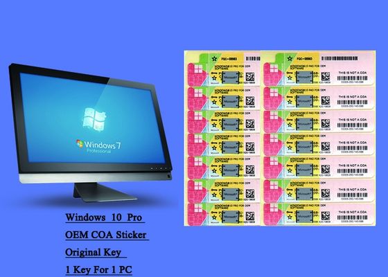 Chiny Windows 10 Pro Italian COA Sticker Aktywacja online Oryginalna konfigurowalna FQC dostawca