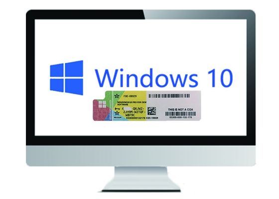 Chiny Microsoft Windows 10 Pro License Naklejka COA języka niemieckiego 64-bitowego dostawca