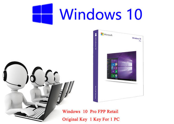 Chiny Microsoft Windows 10 Pro FPP Retail 64bit Online Aktywuj język niemiecki / wielojęzyczny dostawca