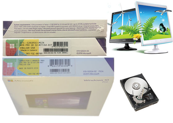 Chiny Windows 10 Home FPP 32/64 Bit USB 3.0 i OEM Licencja Oryginalny klucz do komputera dostawca