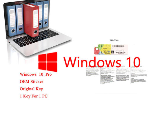 Chiny Oryginalny pakiet Microsoft Windows 10 Pro OEM French DVD COA License 64bit Online Aktywuj dostawca