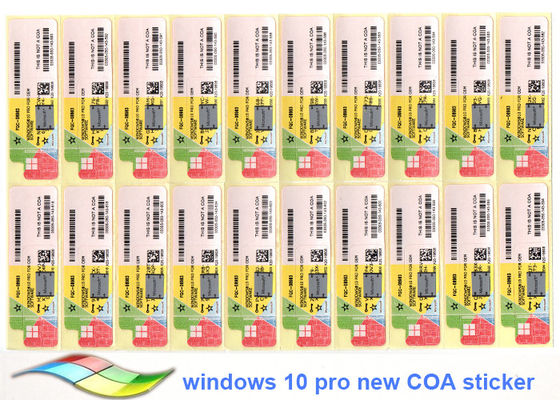Chiny PC lub tablet Windows 10 Pro COA Naklejka 100% Oryginalna konfigurowalna FQC dostawca