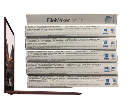Chiny 100% Oryginalny pakiet FileMaker Pro 16 Retail Box HL2C2ZM / A dla MAC dostawca
