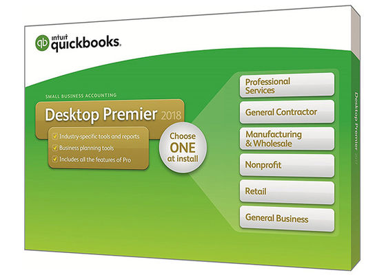 Chiny Oryginalny Quickbooks Desktop Premier 2017 Intuit z wersją branżową Oprogramowanie księgowe Quickbooks dostawca