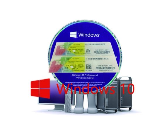 Chiny 100% działające klucze szeregowe Klucz produktu Windows 10 64-bitowa pełna wersja Aktywuj online, Windows 10 Pro Coa Sticker dostawca