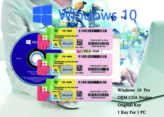 Chiny 100% Autentyczne naklejki systemu Windows 10 Pro 64-bitowe systemy Online Aktywuj dostawca