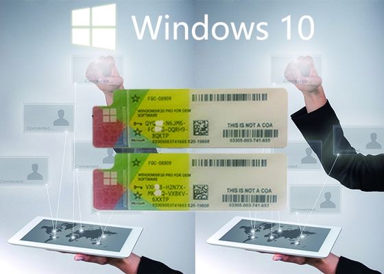 Chiny Pełna wersja Windows 10 Pro COA Sticker Serial Key Konfigurowalne systemy 64-bitowe FQC dostawca