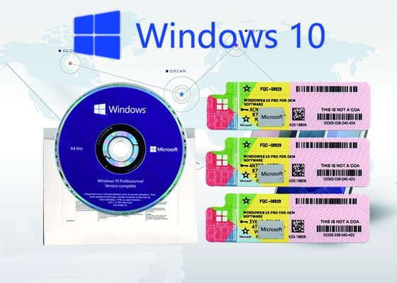 Chiny Oryginalny klucz produktu Windows 10 Pro, kod aktywacyjny Online Retail License Code dostawca
