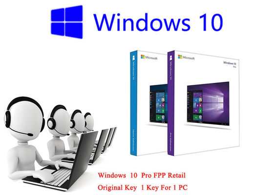 Chiny Windows 10 Home FPP Deals 32-bit / 64-bit Retail Box Oryginalny klucz do komputera dostawca