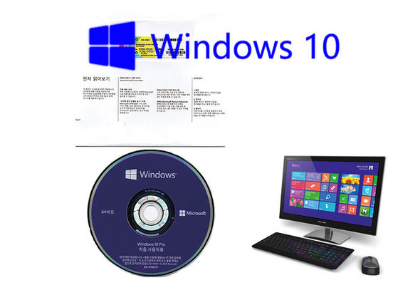 Chiny Microsoft Windows 10 Pro OEM Naklejka 64Bit License Software Koreański Język Pełna wersja Aktywacja Online dostawca