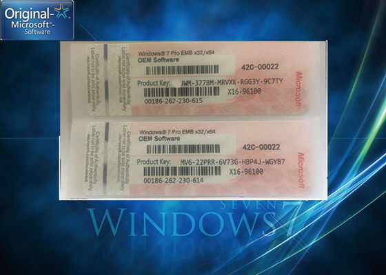 Chiny Oryginalna licencja na klucz systemu Windows 7 Professional dla jednego komputera dostawca
